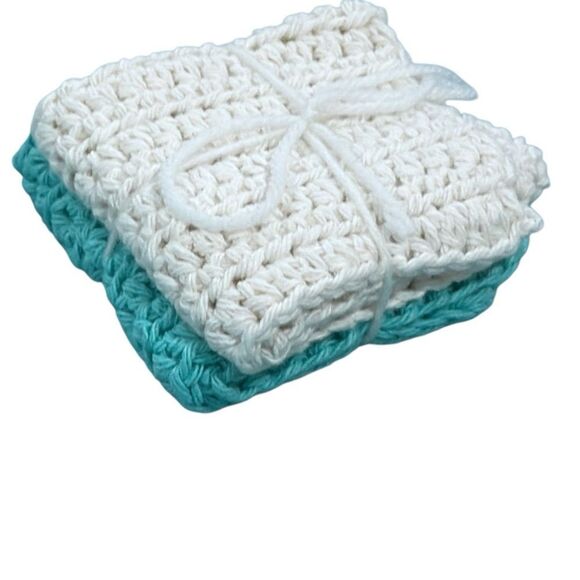 Brand New!! Handmade 100% cotton Washcloth Set - Picture 1 of 5